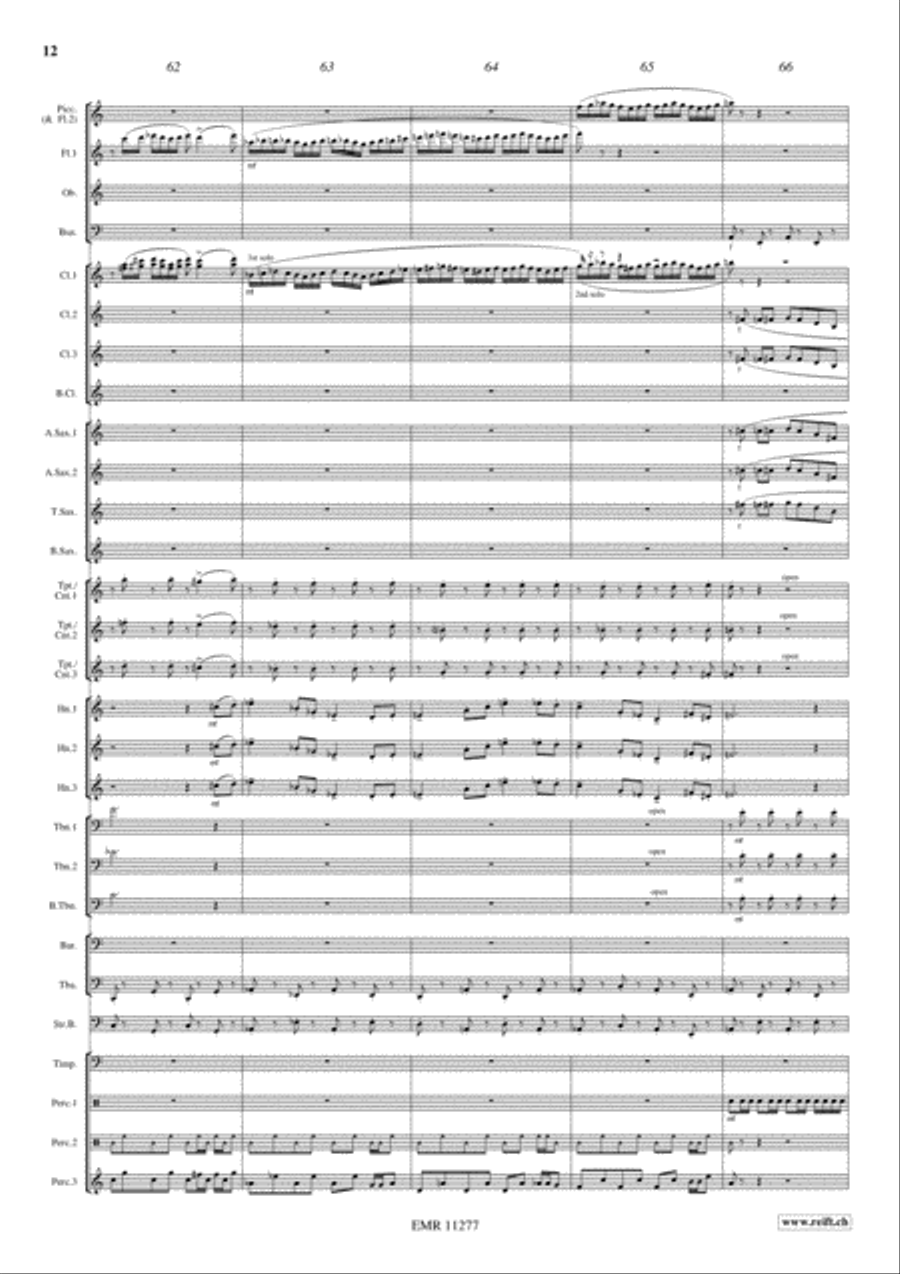 Genghis Khan Genghis Khan Concert Band scores gallery preview page 13