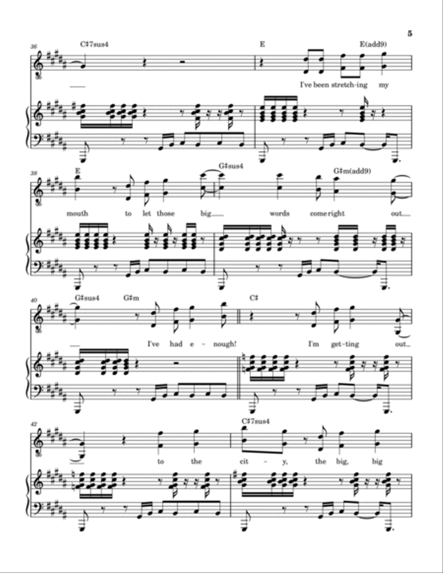 Big Time Big Time Piano, Vocal, Guitar scores gallery preview page 6