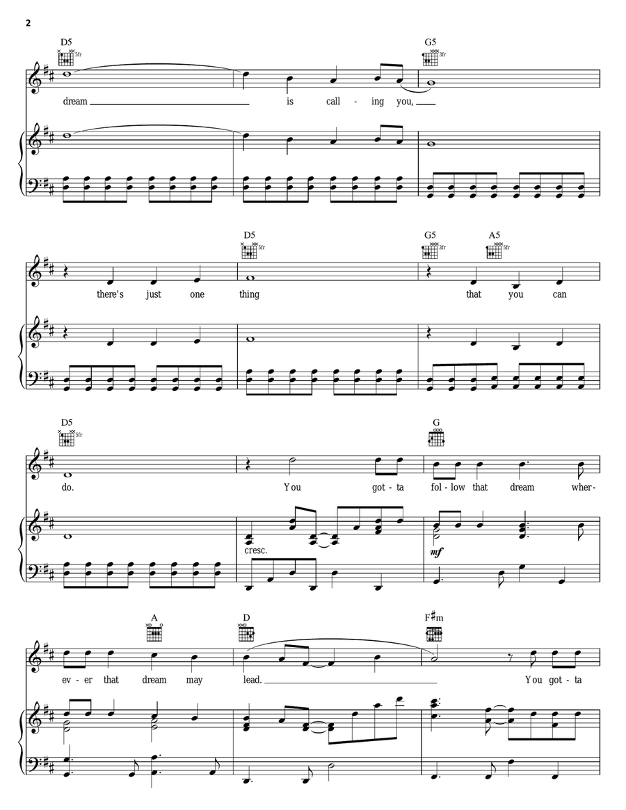 Follow That Dream Follow That Dream Acoustic Guitar scores gallery preview page 2