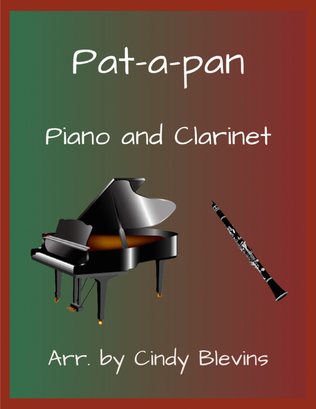 Book cover for Pat-a-pan, for Harp and Clarinet