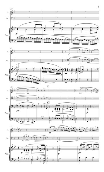 Weber, Trio for Flute, Cello & piano image number null