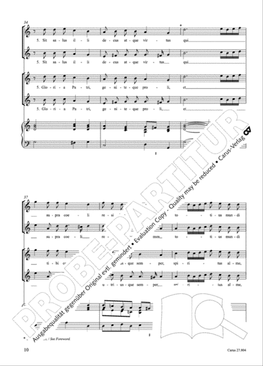 Hinni, Salve Regina, Motetti Score scores gallery preview page 35