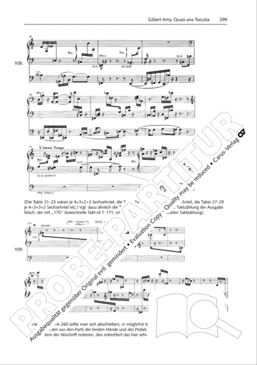 Orgelschule zur historischen Auffuhrungspraxis Organ Solo scores gallery preview page 300