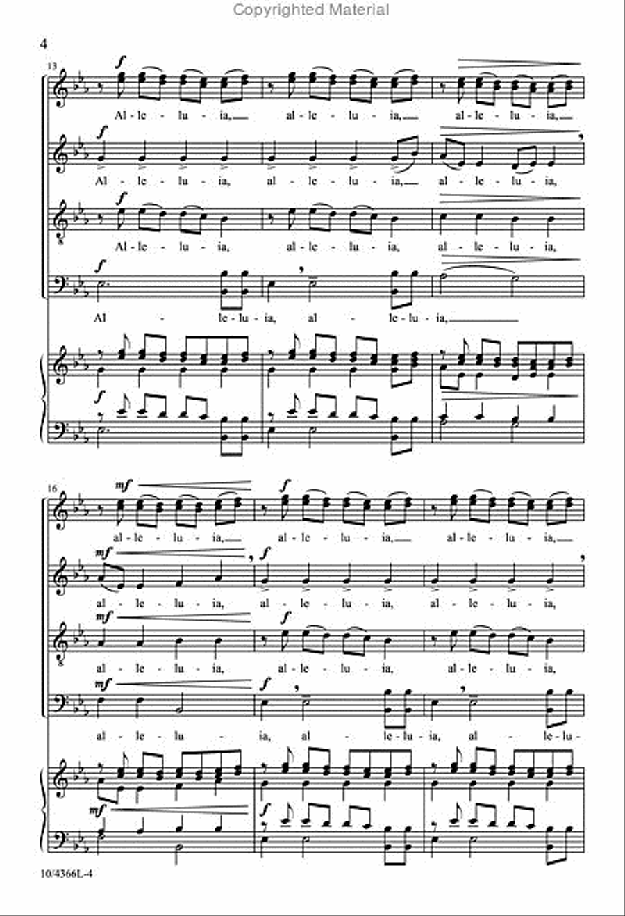 Alleluia Alleluia Divisi scores gallery preview page 4