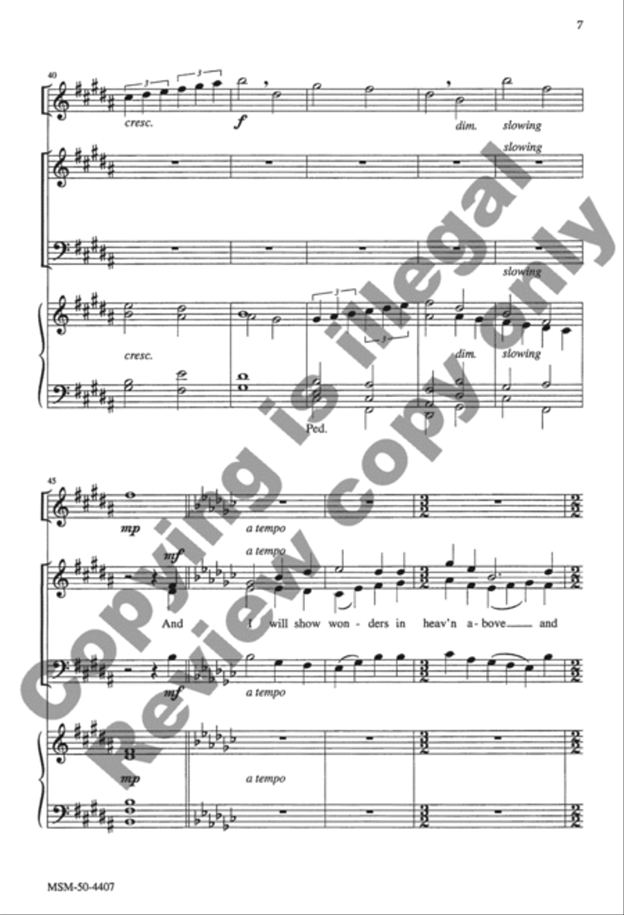In the Last Days 3-Part scores gallery preview page 22