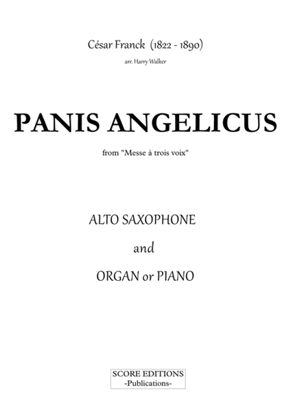 César Franck: Panis Angelicus (for Alto Saxophone and Organ/Piano) image number null