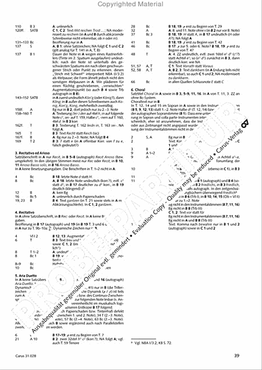 Rejoice! The passing year is ended (Gottlob! nun geht das Jahr zu Ende) 4-Part scores gallery preview page 41