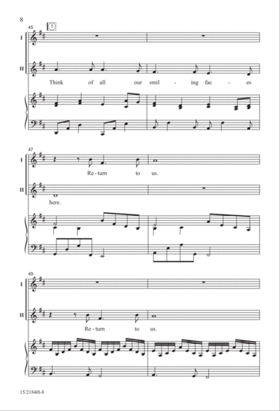 Farewell, My Friend 2-Part scores gallery preview page 8