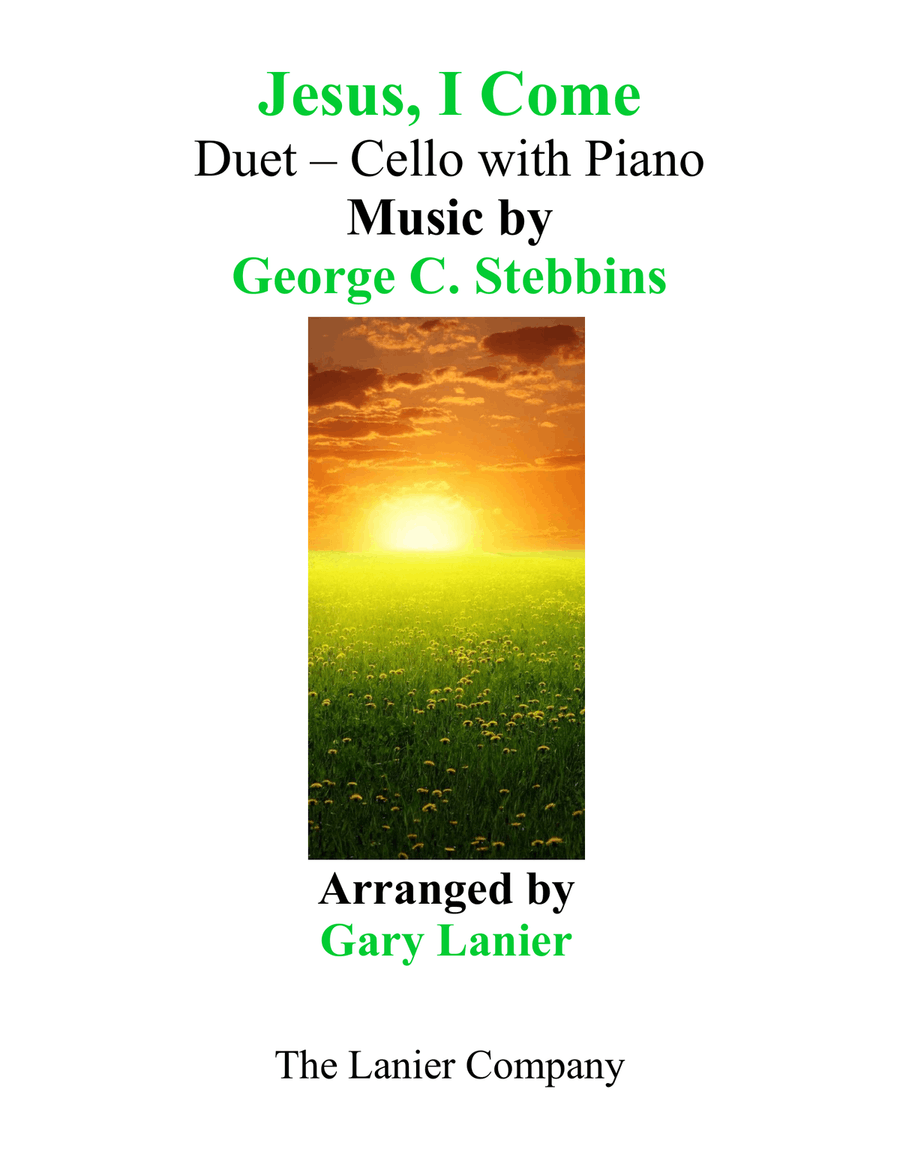 JESUS, I COME (Duet – Cello & Piano with Parts) Piano scores gallery preview page 1