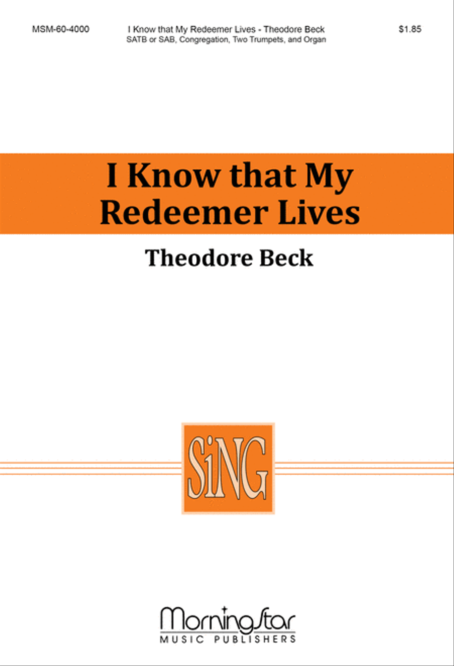 I Know That My Redeemer Lives SA scores gallery preview page 1