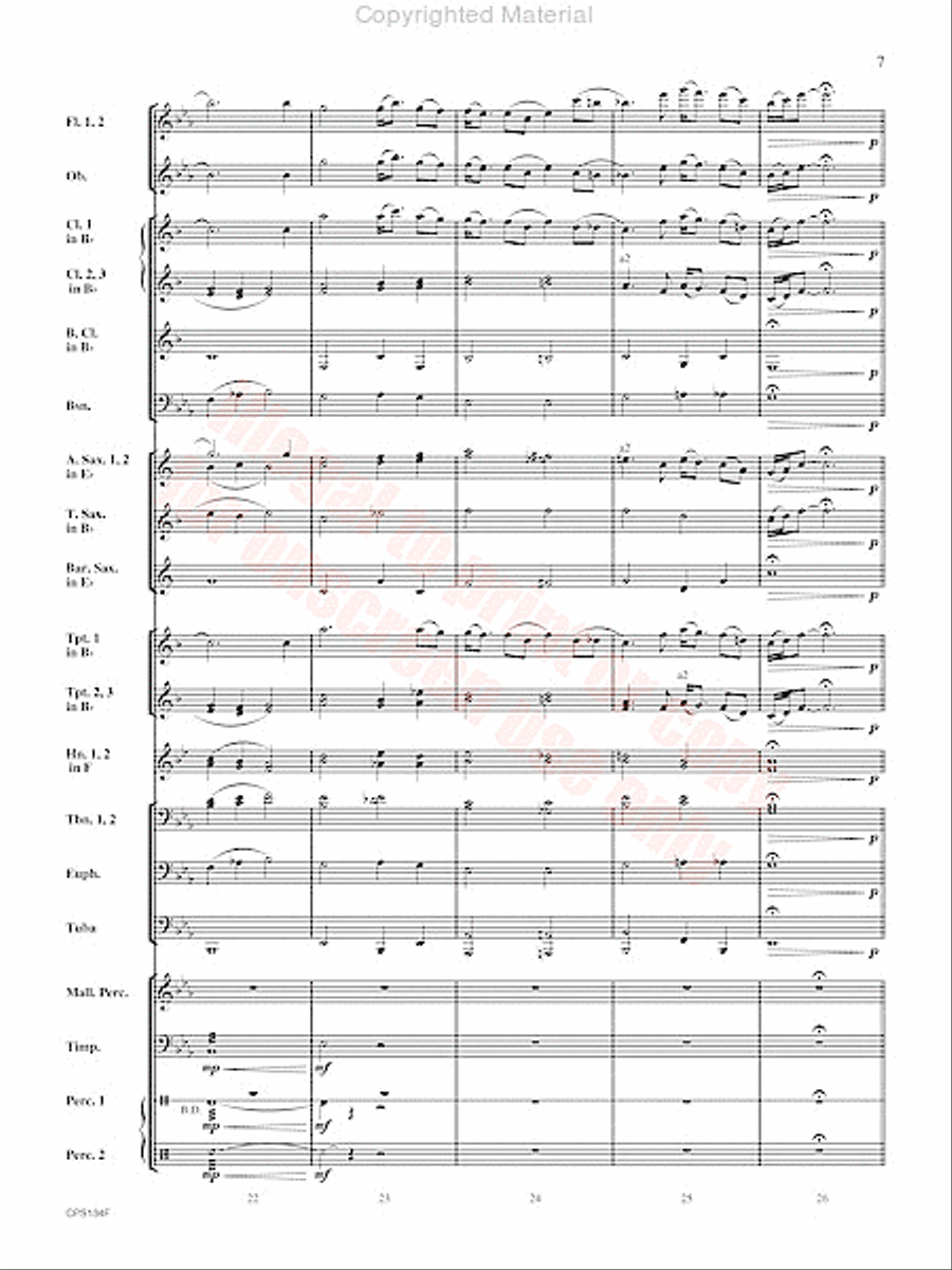 Chisholm Trail Concert Band scores gallery preview page 8