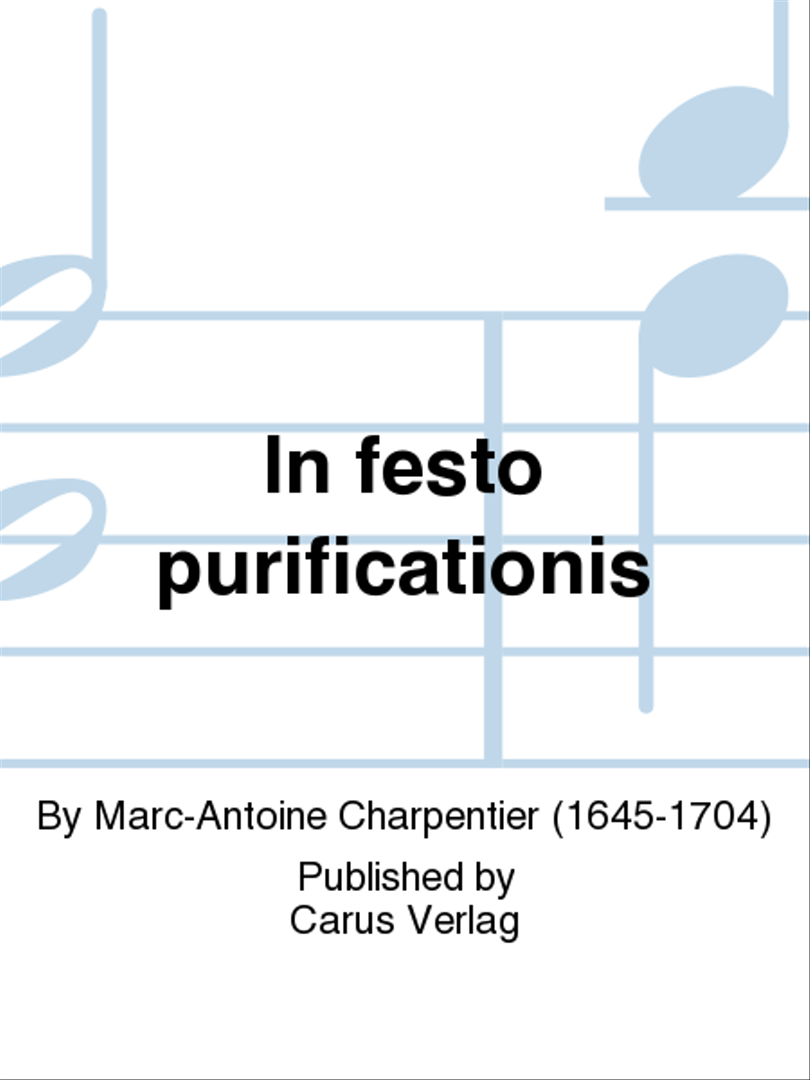 In festo purificationis Choir scores gallery preview page 1