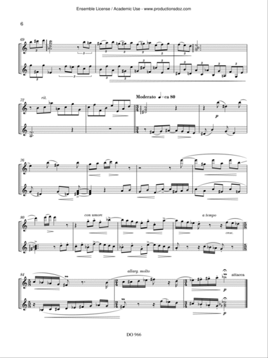 Sonate No. 2 Classical Guitar scores gallery preview page 6
