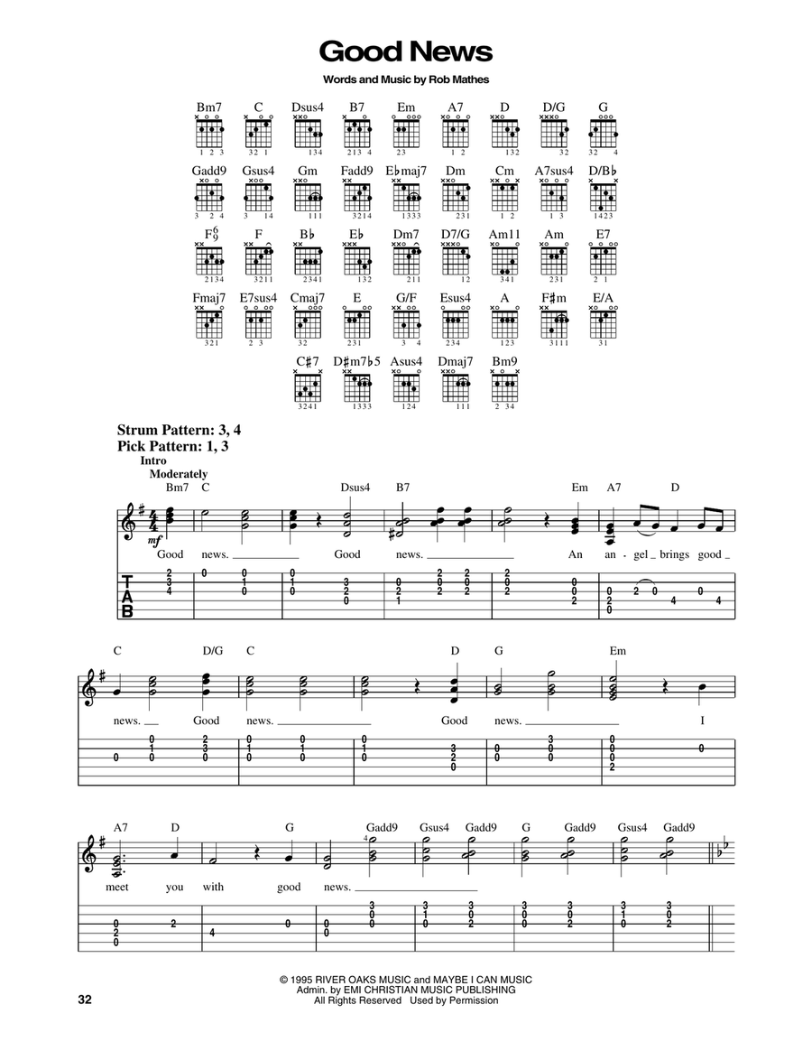 Good News Good News Electric Guitar scores gallery preview page 1