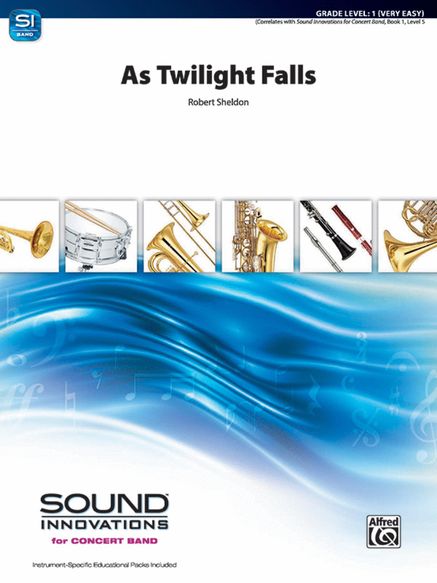 As Twilight Falls Concert Band scores gallery preview page 1