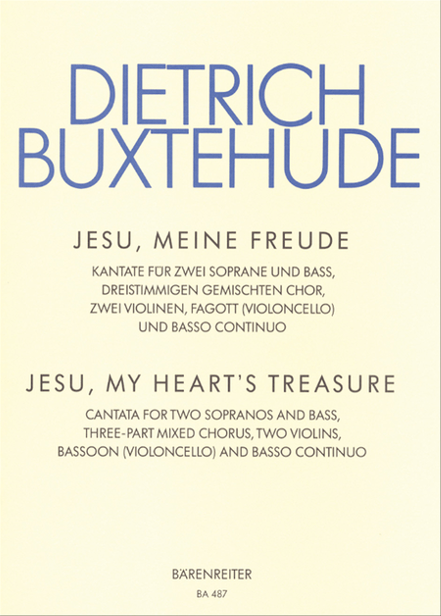 Jesu, my heart's treasure BuxWV 60 3-Part scores gallery preview page 1