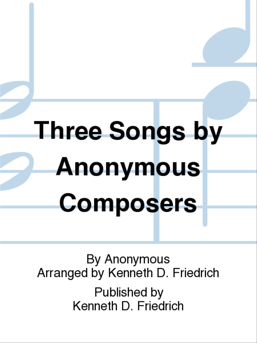 Three Songs by Anonymous Composers Tuba scores gallery preview page 1