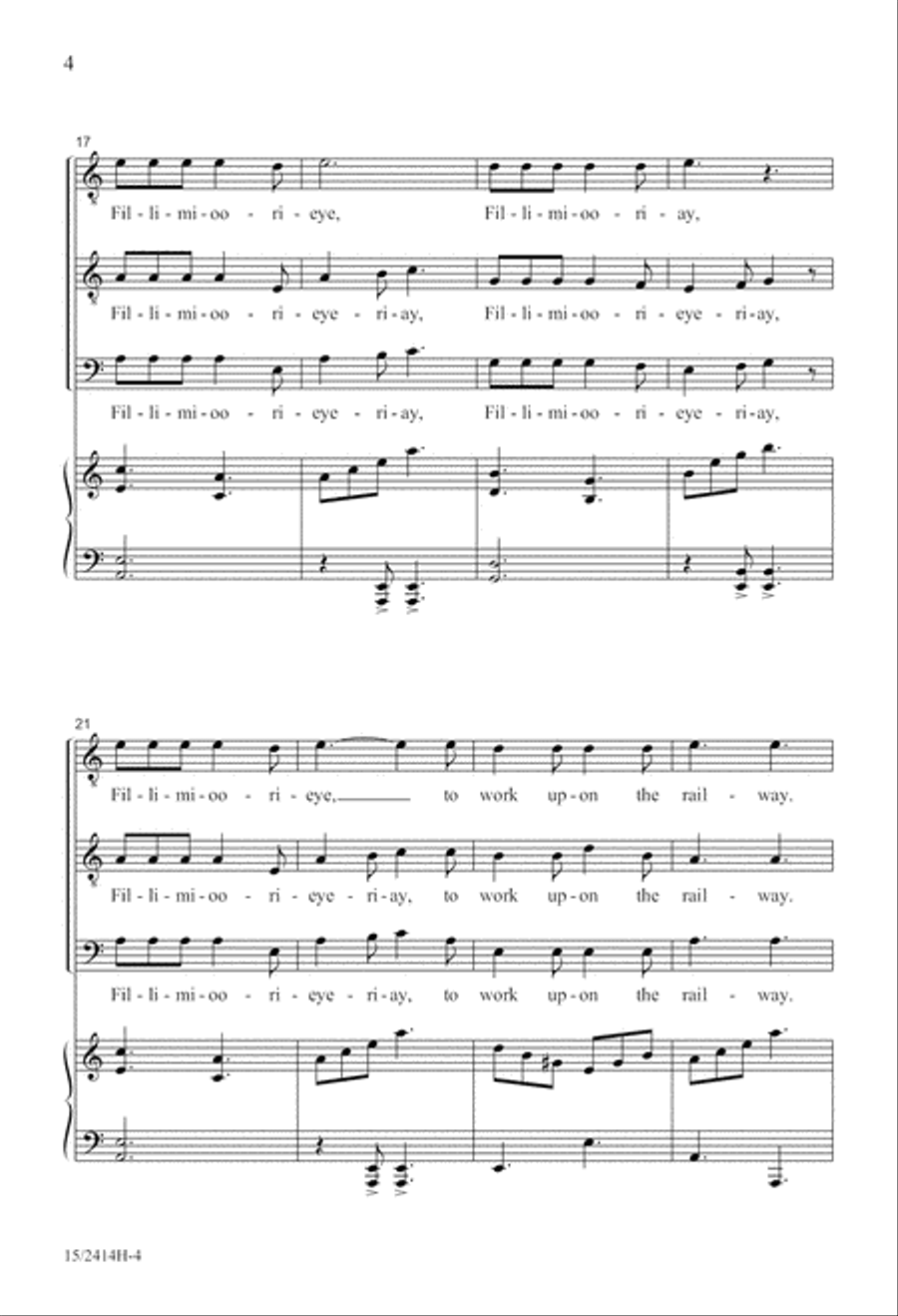 To Work Upon the Railway (Fil-li-mi-oo-ri-ay) TTB scores gallery preview page 5