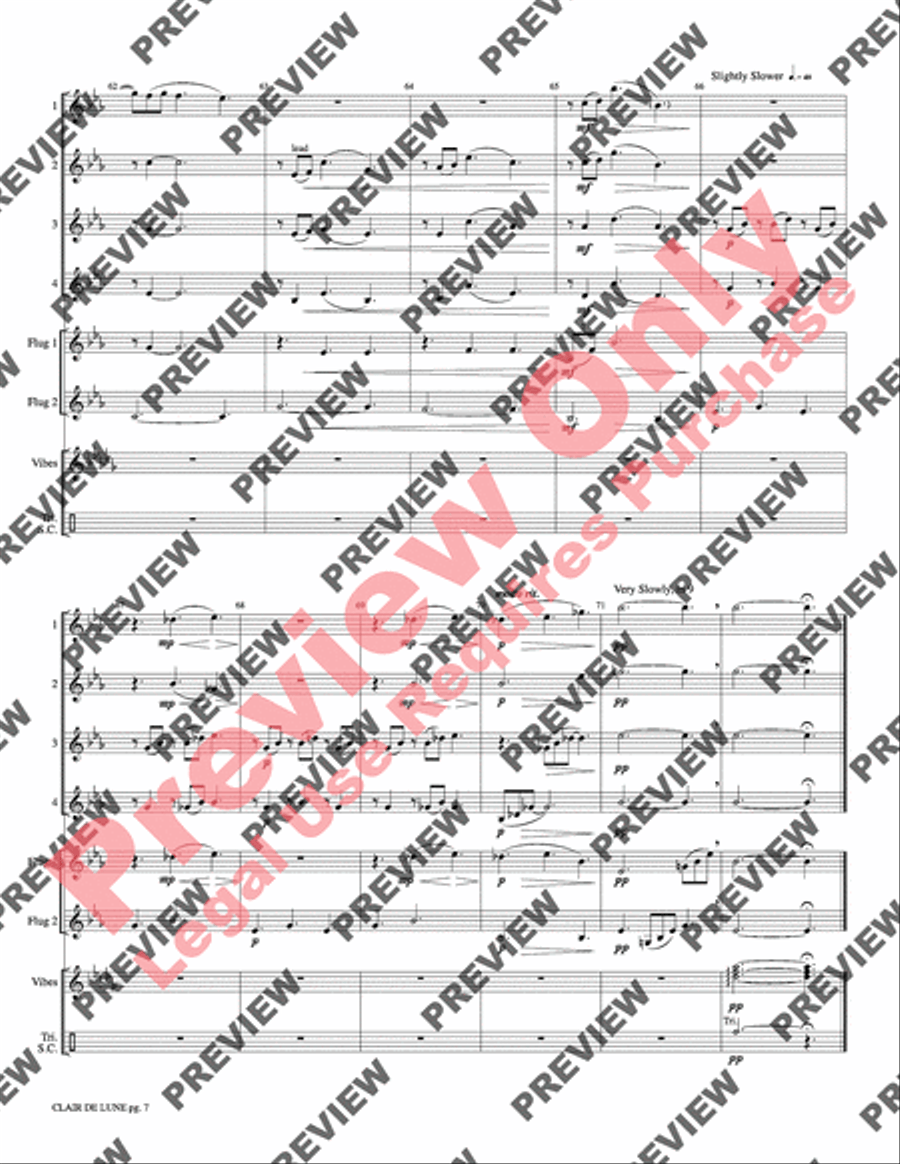 Clair de Lune Small Ensemble scores gallery preview page 9