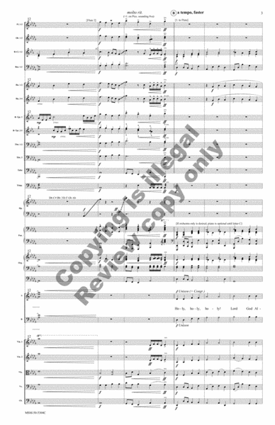 Holy, Holy, Holy (Orchestral Score)