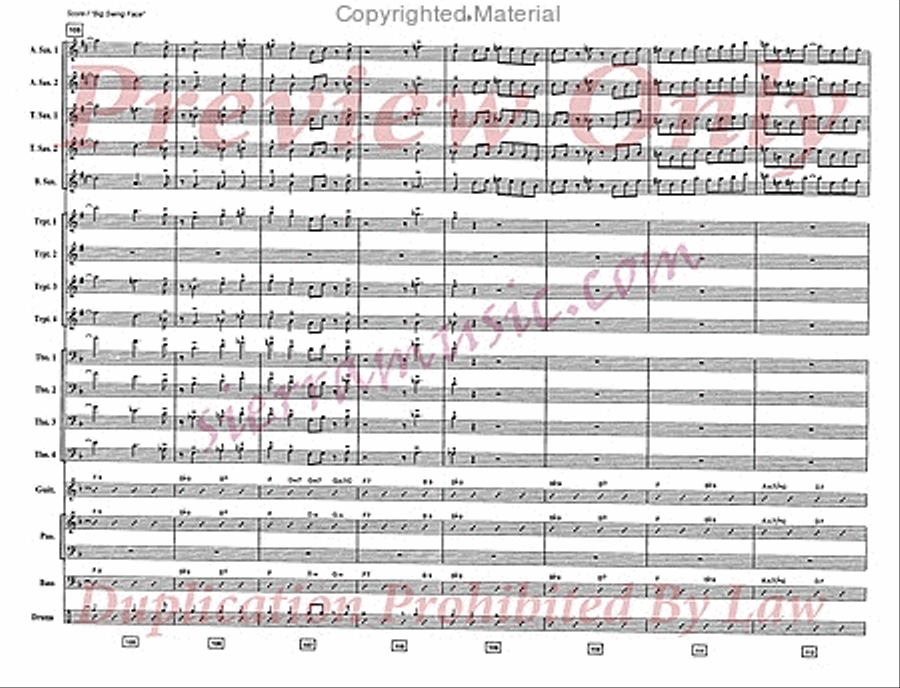 Big Swing Face Jazz Ensemble scores gallery preview page 14