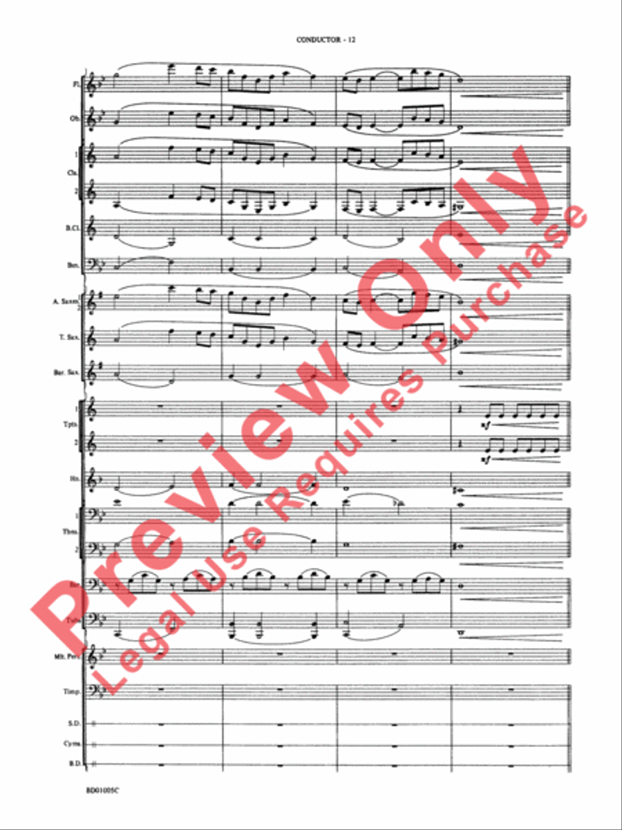 March Slav Concert Band scores gallery preview page 14