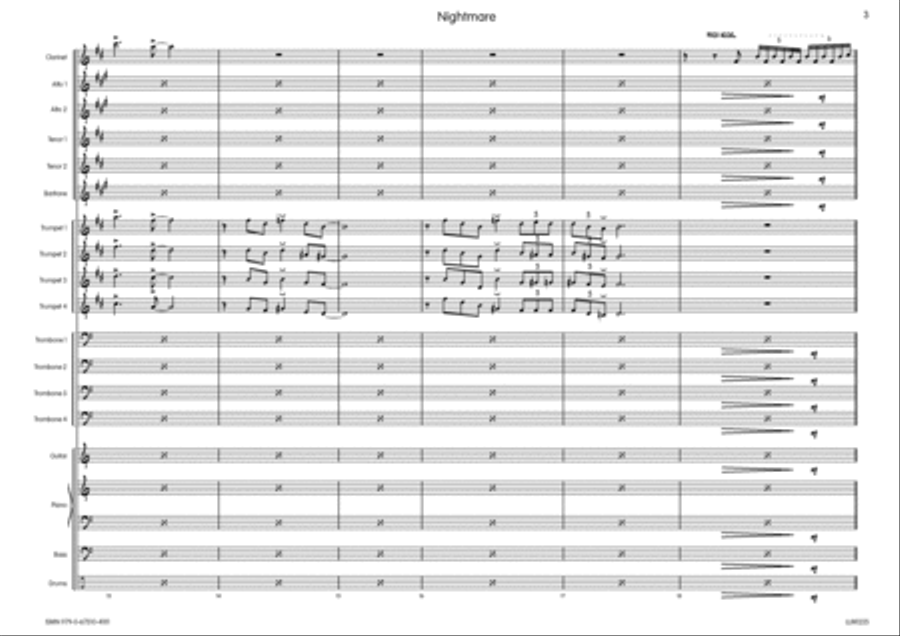 Nightmare Big Band scores gallery preview page 4