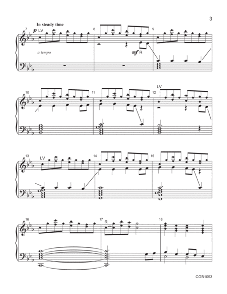 I Heard the Voice of Jesus Say Handbell Choir scores gallery preview page 3