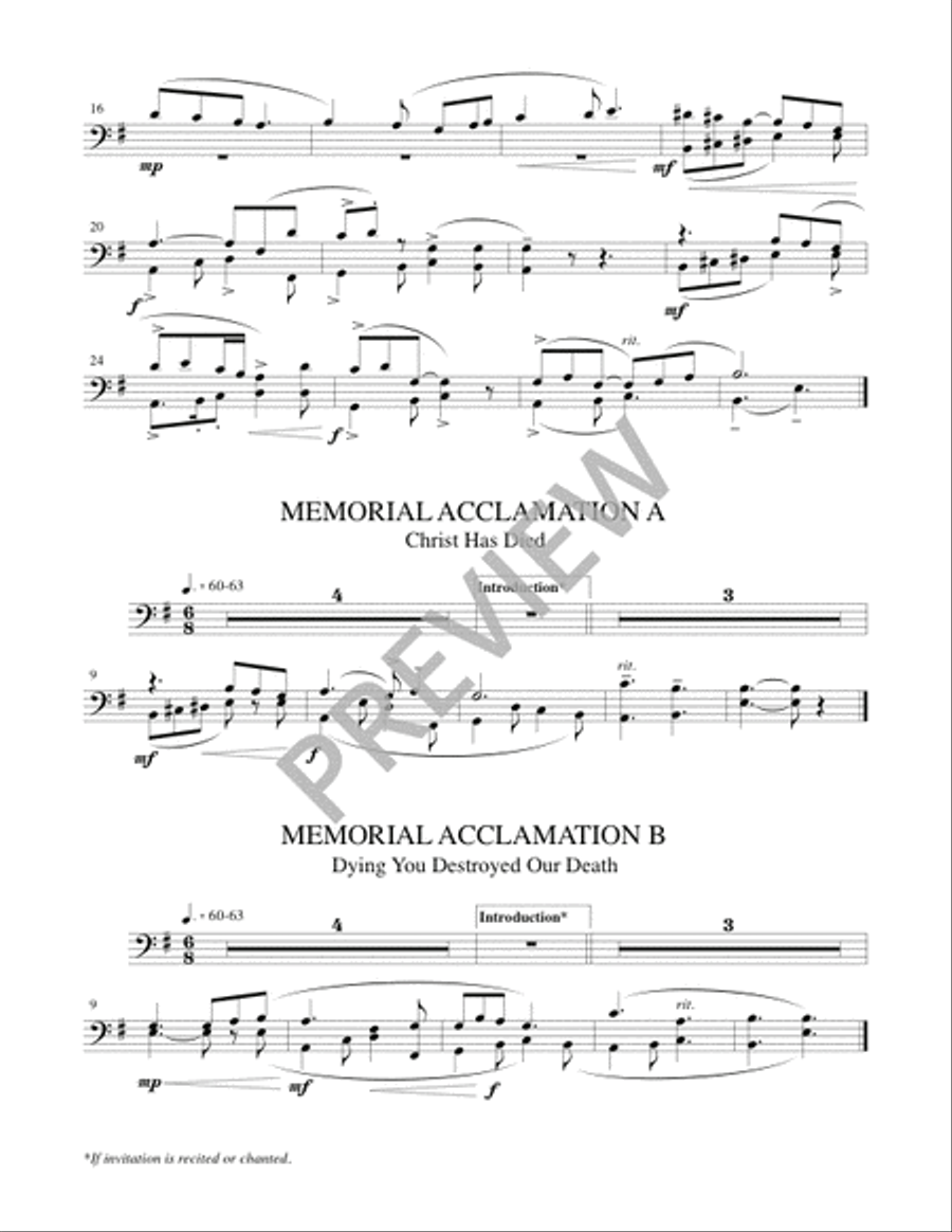 Mass of the Angels and Saints - Brass edition Handbell Choir scores gallery preview page 14