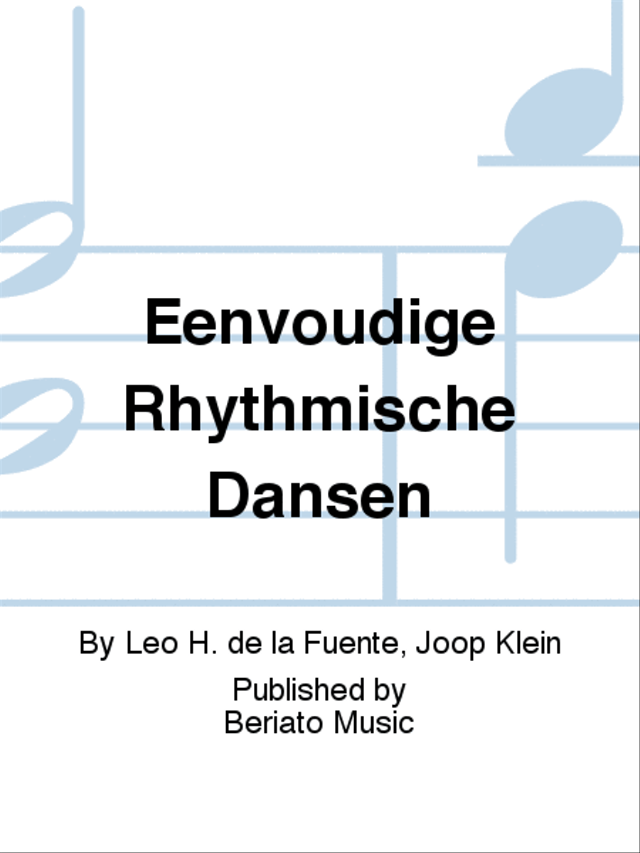 Eenvoudige Rhythmische Dansen Piano Solo scores gallery preview page 1