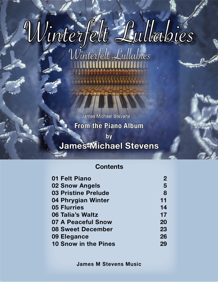 Winterfelt Lullabies Piano Book Piano Solo scores gallery preview page 1