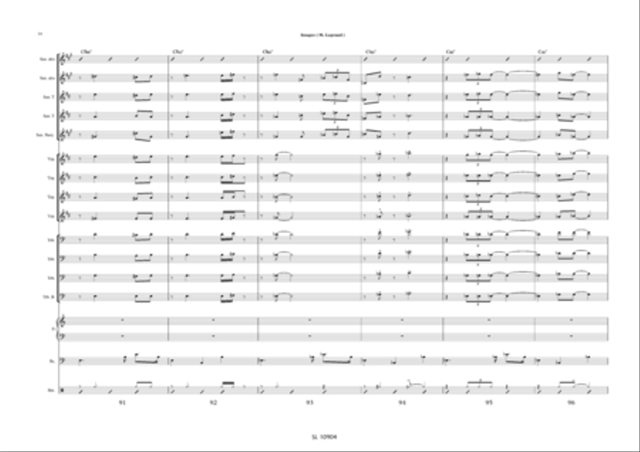 Images pour big band et sax alto solo / piano solo Jazz Ensemble scores gallery preview page 17