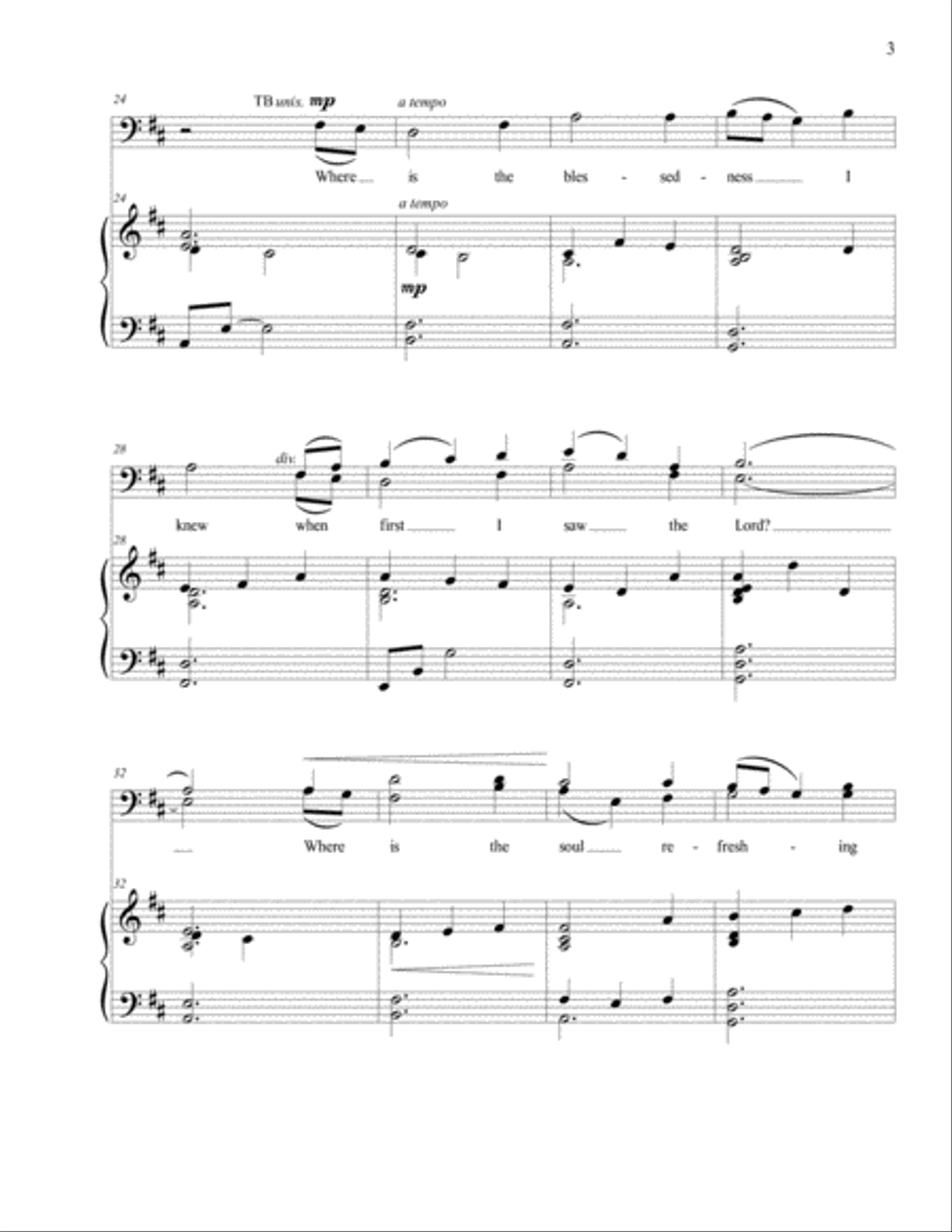 O for a Closer Walk with God 4-Part scores gallery preview page 3