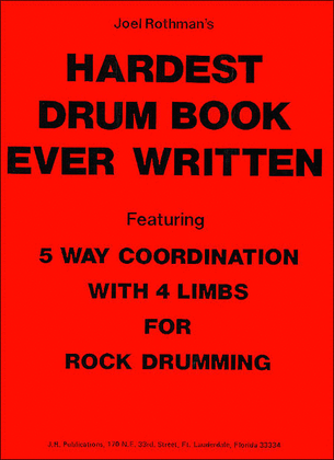 Book cover for Hardest Drum Book Ever Written
