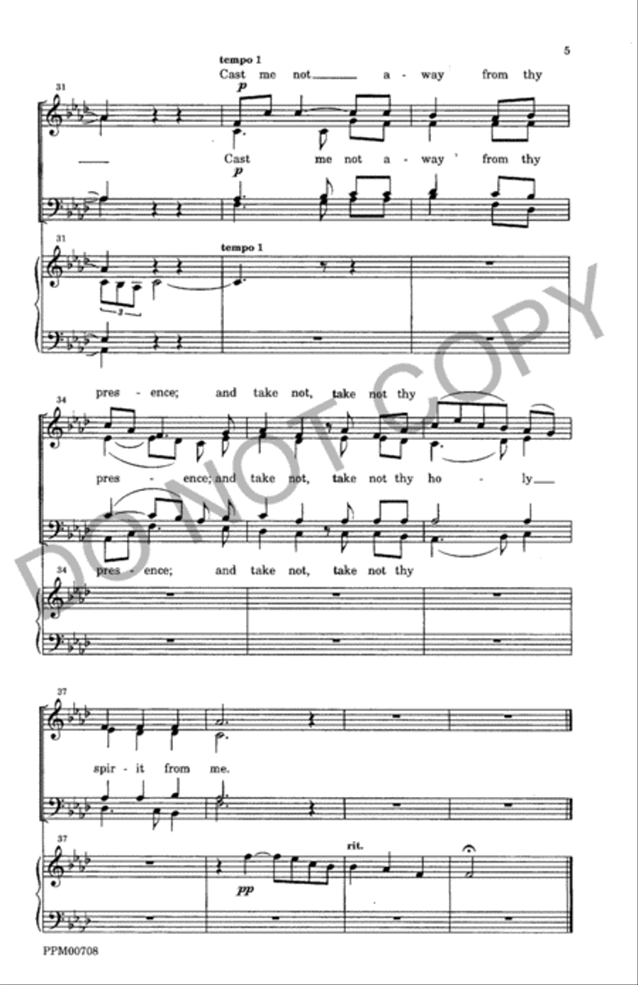 Cast Me Not Away Cast Me Not Away 4-Part scores gallery preview page 6