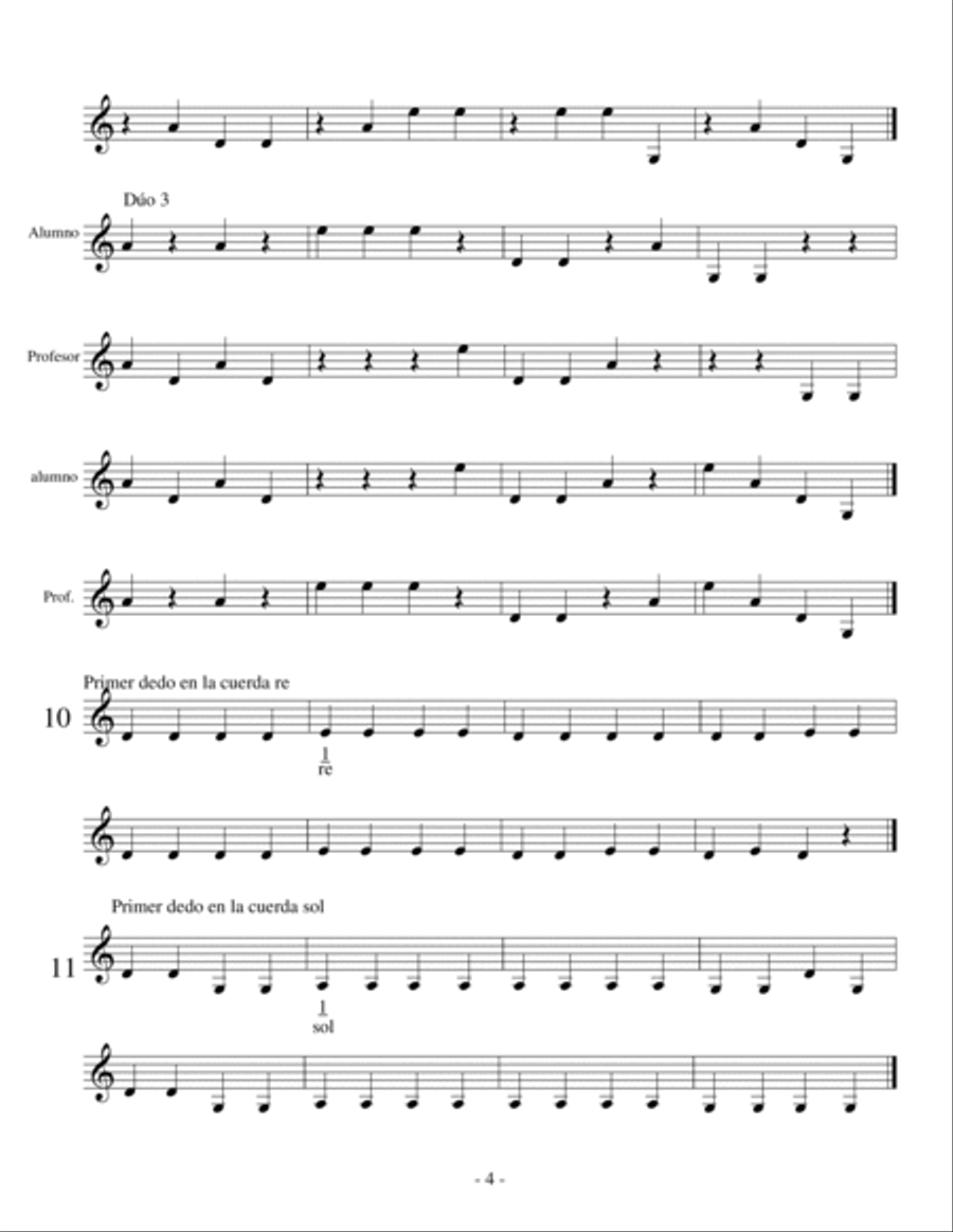 25 Violin Pizzicato Lessons for Beginners. Violin Solo scores gallery preview page 4