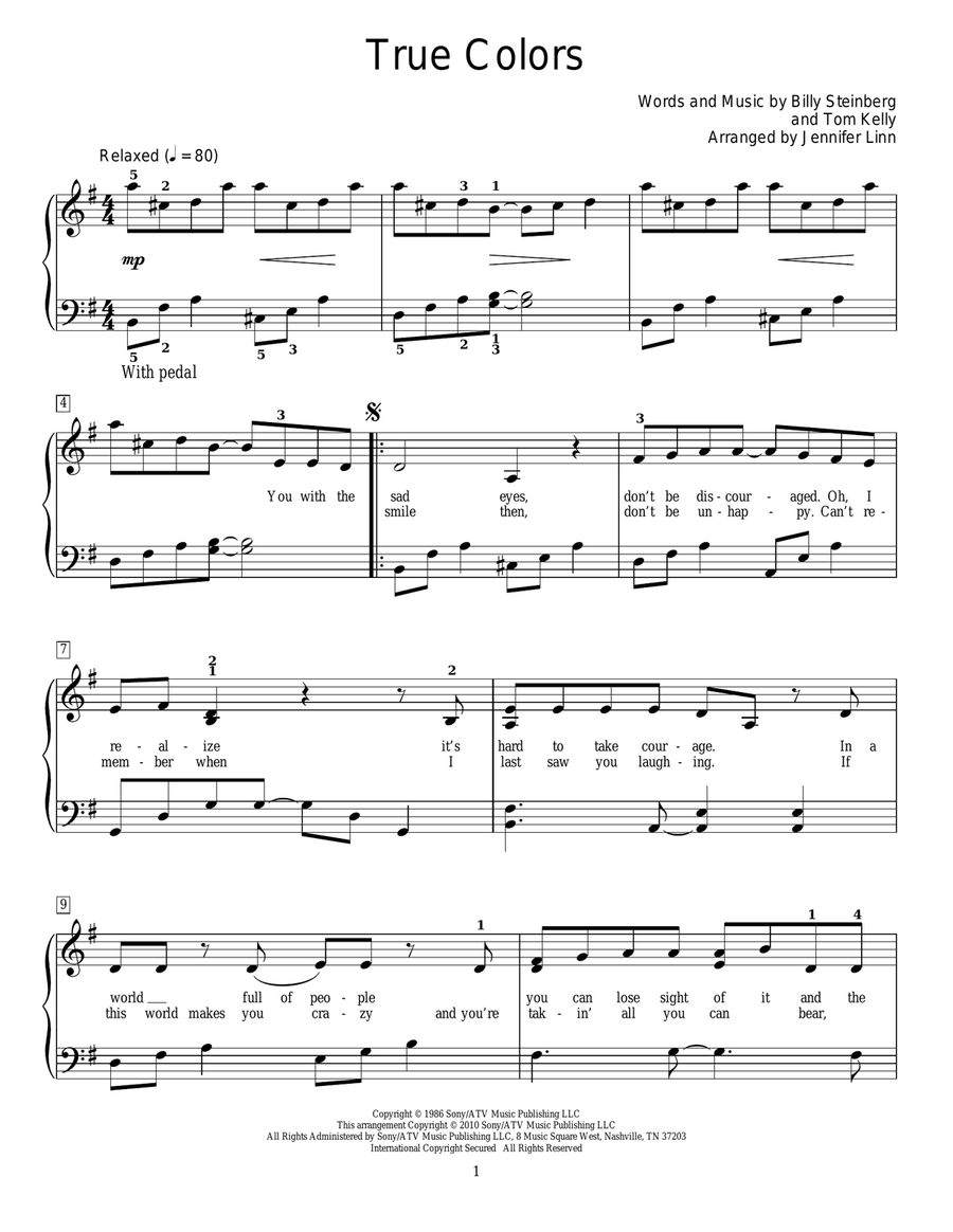 True Colors Piano Method scores gallery preview page 1