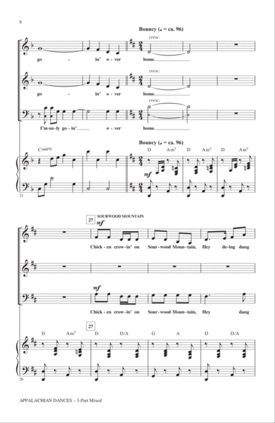 Appalachian Dances (Medley) 3-Part scores gallery preview page 4