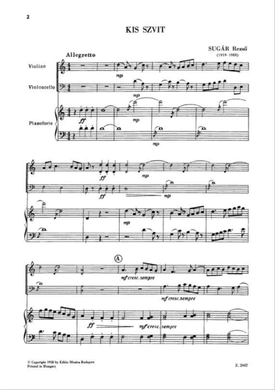 Kleine Suite Kleine Suite String Orchestra scores gallery preview page 2