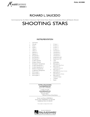 Book cover for Shooting Stars - Conductor Score (Full Score)