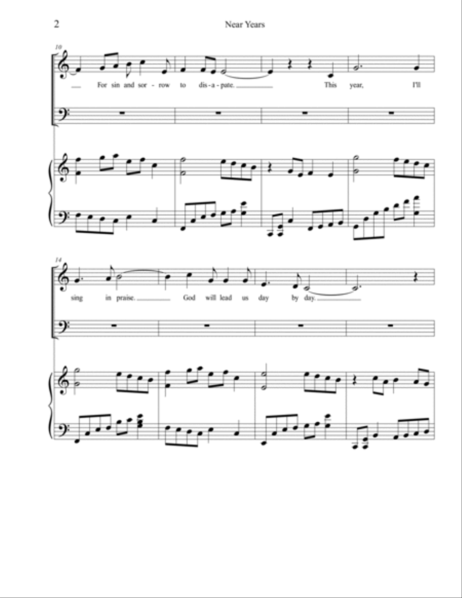 New Years 4-Part scores gallery preview page 2