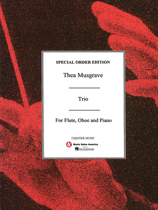 Book cover for Thea Musgrave: Trio For Flt/Oboe/Pf Sc/Pts