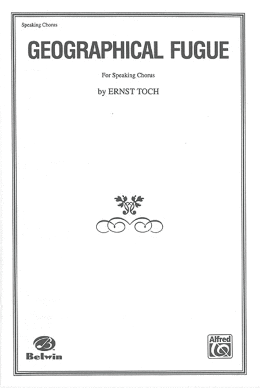 Geographical Fugue 4-Part scores gallery preview page 1