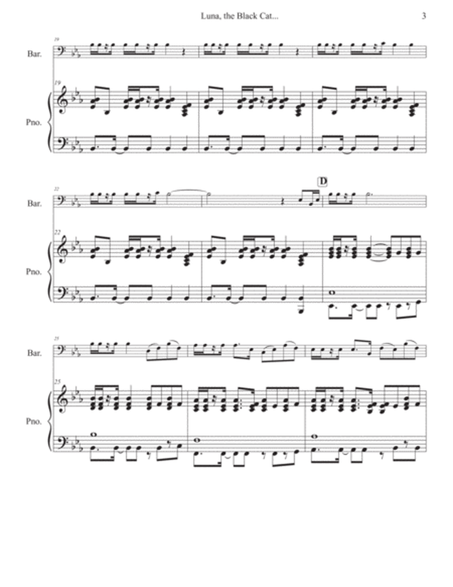 Luna, The Black Cat for Baritone B. C. (Euphonium) and Piano