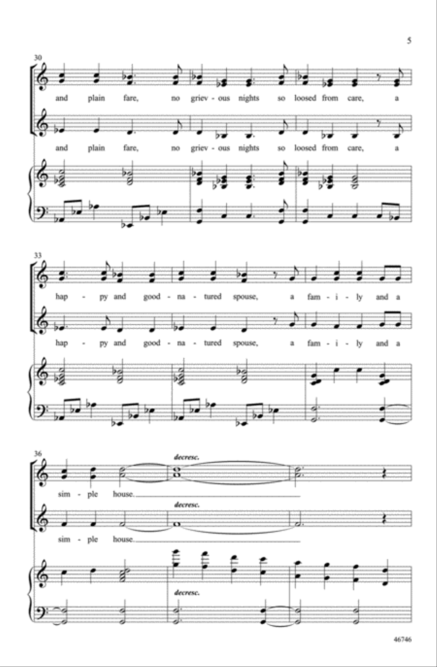 A Pleasant Life Choir scores gallery preview page 4