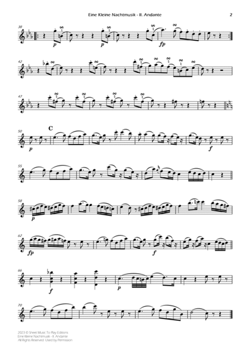 Eine Kleine Nachtmusik (2 mov.) - String Quartet (Individual Parts) image number null