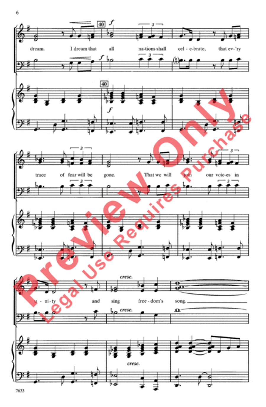 I Have a Dream 3-Part scores gallery preview page 6