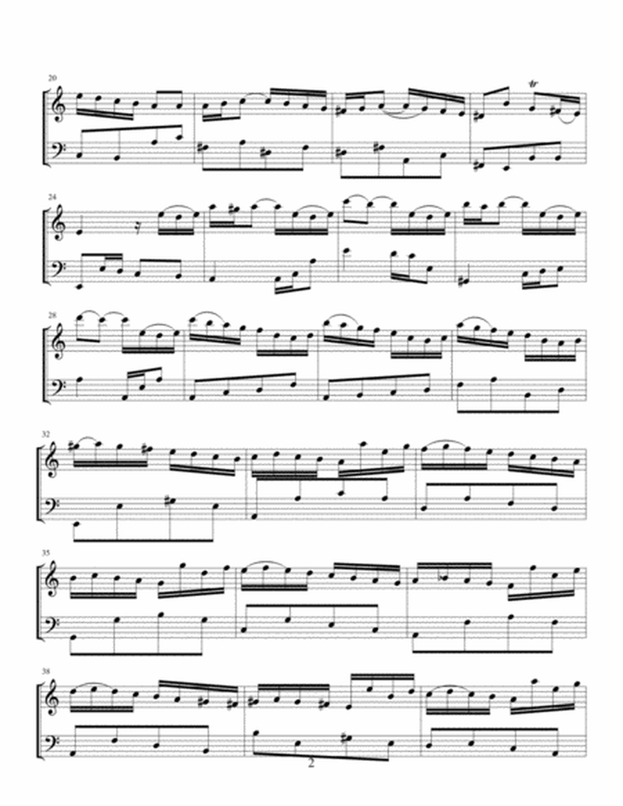 Violin Concerto in A minor, BWV 1041 First Movement image number null