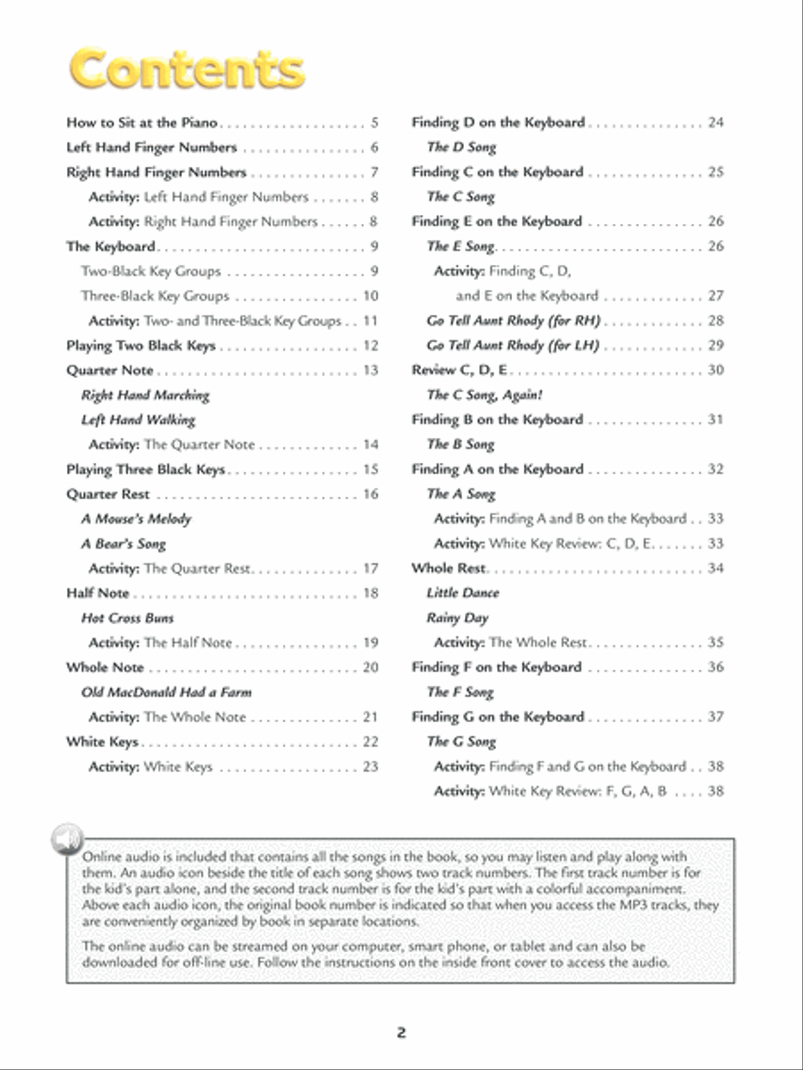 Alfred's Kid's Piano Course Complete Piano Method scores gallery preview page 2