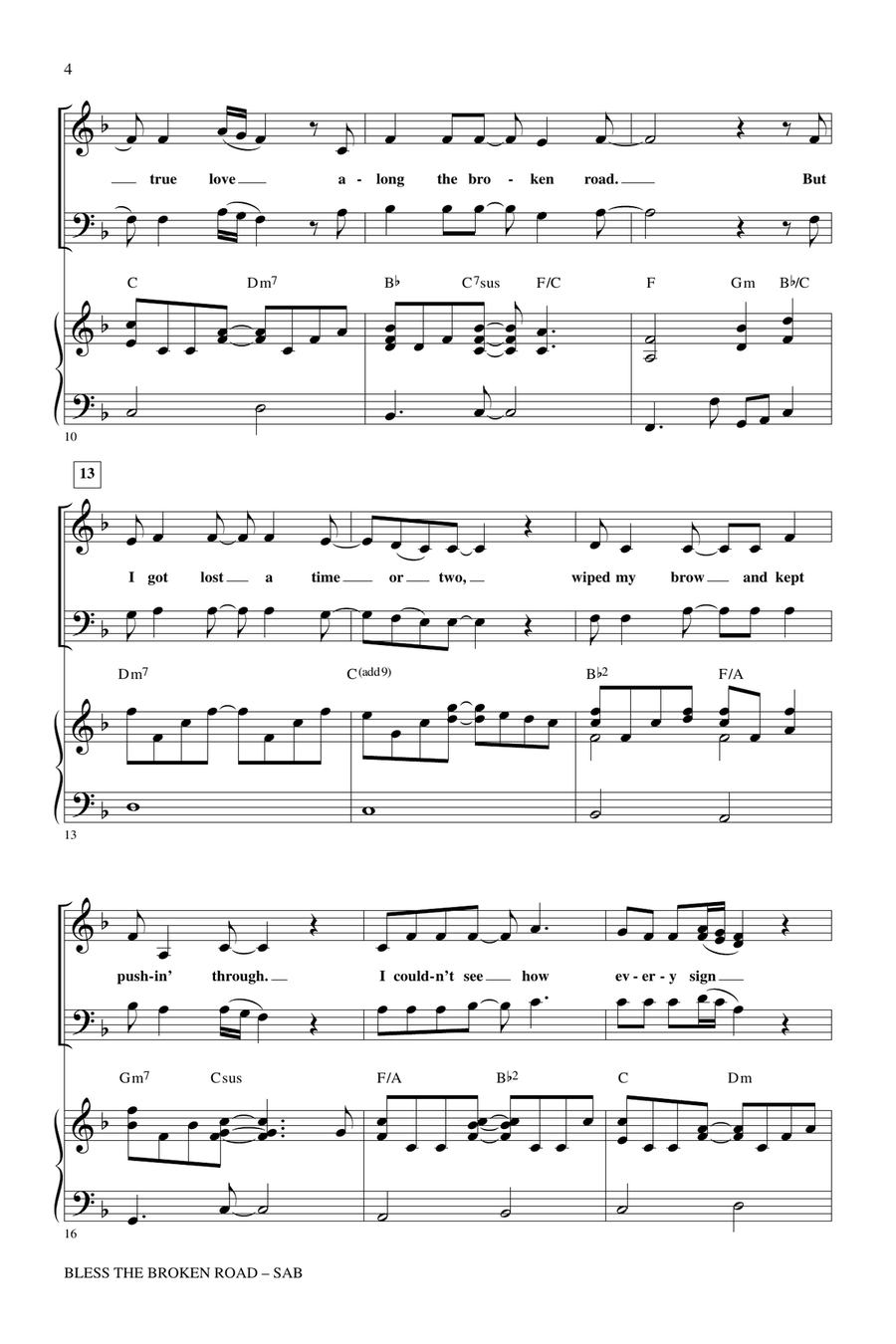 Bless The Broken Road 3-Part scores gallery preview page 2